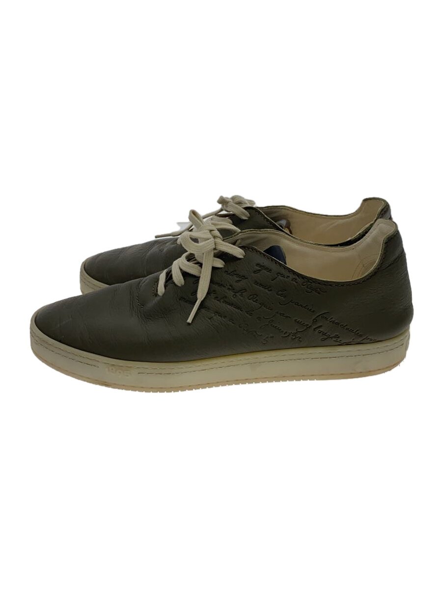 【中古】BERLUTI◆エデン/EDEN/カリグラフィ/スクリットレザー/ローカットスニーカー/8/約26.5コマーシャル/KHK/イタリア製【シューズ】