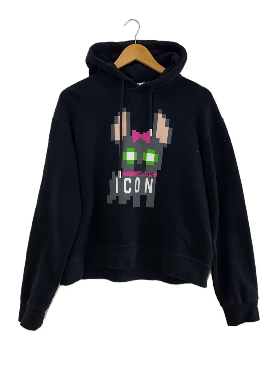 【中古】DSQUARED2◆パーカー/S/綿織物/BLK/S80GU0095【レディース御召しもの】