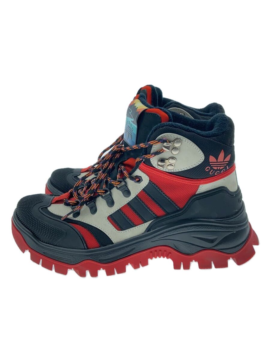【中古】GUCCI◆×adidas/トレッキングシューズ/ハイカットスニーカー/UK7.5/BLK/721392【シューズ】