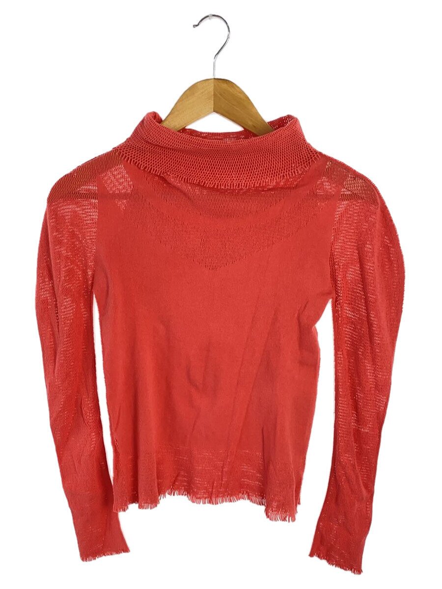 【中古】A.POC◆D1/ハイネックメッシュ長袖カットソー/2/綿織物/PNK/IM31KH321【レディース御召しもの】