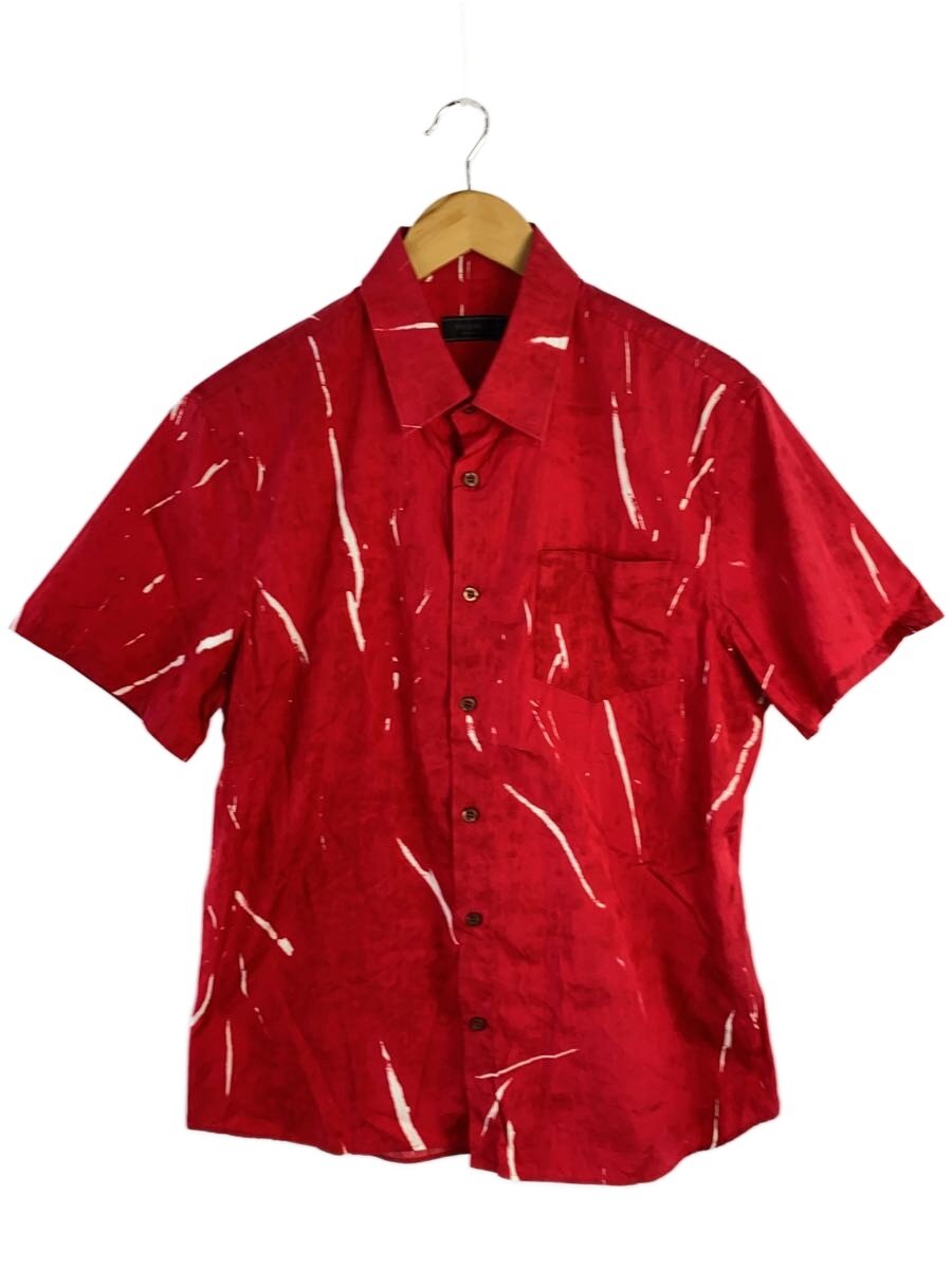 【中古】PRADA◆半袖シャツ/42/コットン/RED/? NULL ?【メンズウェア】|2nd STREET 店