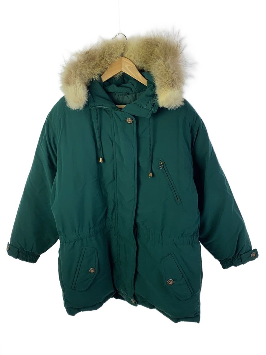 【中古】EDDIE BAUER◆ダウンジャケット/L/ポリエステル/GRN/ファー付き【メンズウェア】|2nd STREET 店