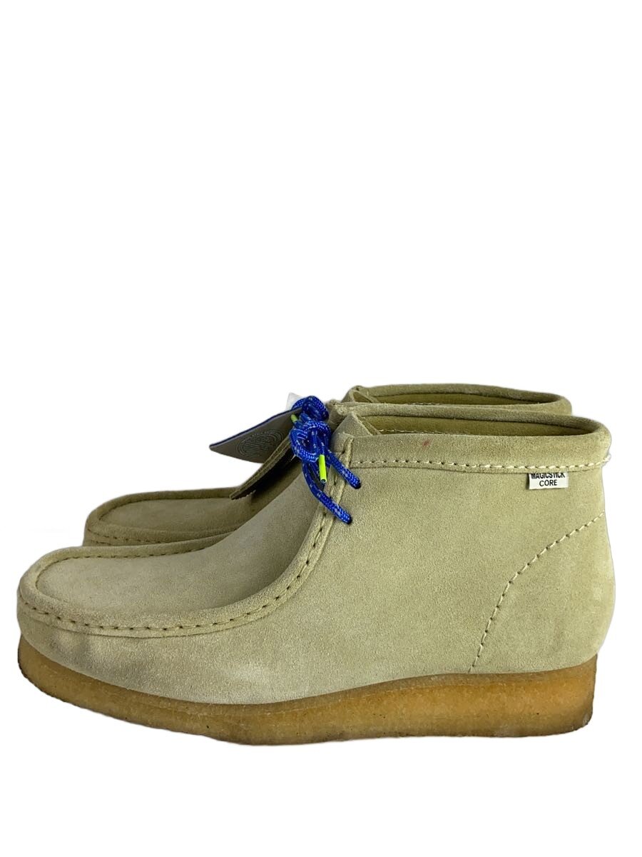 【中古】Clarks◆ブーツ/43/KHK/スウェード/11826【シューズ】