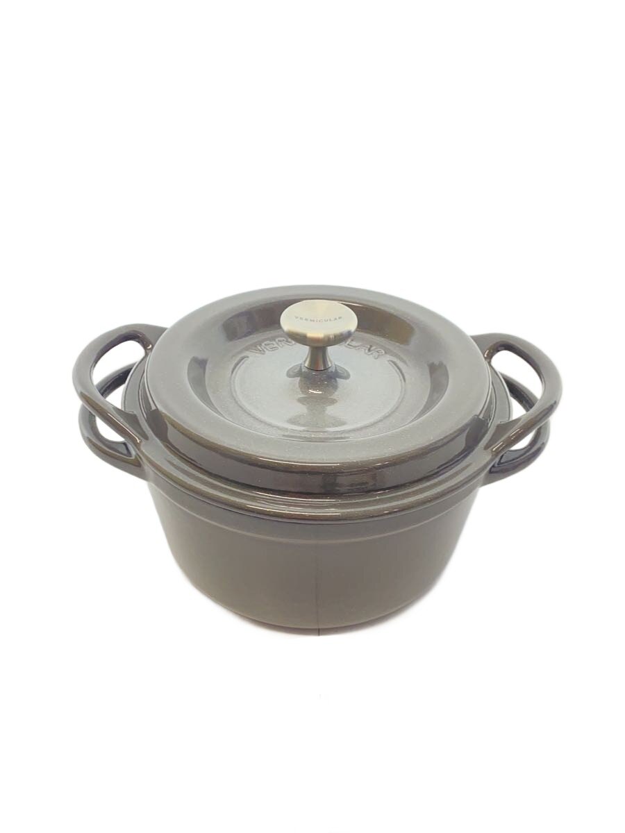 【中古】Vermicular◆鍋/16珊未満/GRY/OVEN POT ROUND #14//【勝手もと装置】