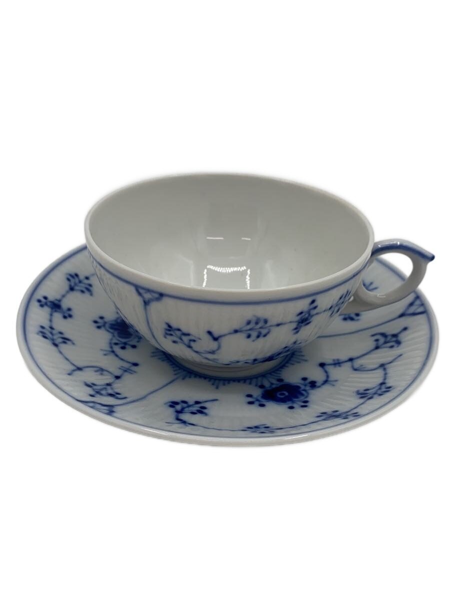 【中古】ROYAL COPENHAGEN◆カップ&ソーサー/BLU/ブルーフルーテッド【キッチン用品】