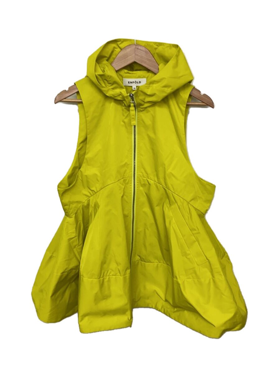 【中古】ENFOLD◆25SS/HOOD VEST/より良い/38/ポリエステル/YLW/300IS130-1301【レディース御召しもの】
