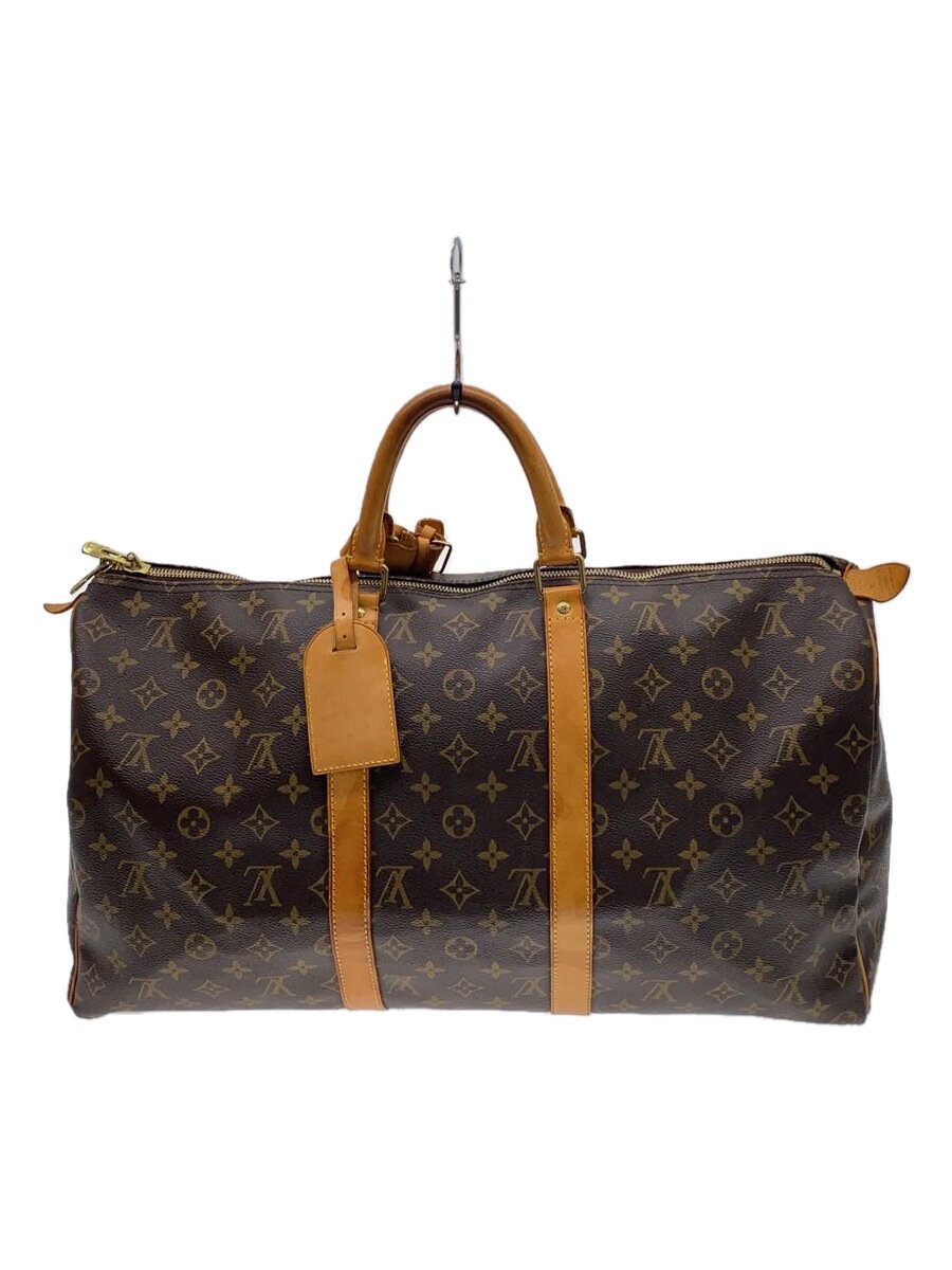 【中古】LOUIS VUITTON◆キーポル50_モノグラム・帆布_BRW/PVC/BRW/モノグラム//【御徒面子】