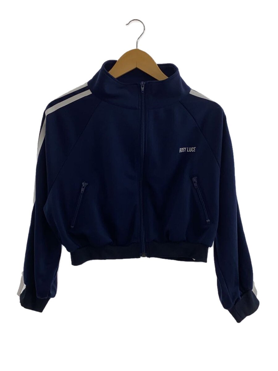 【中古】ROSY LUCE/RIBBON TRUCK JACKET/FREE/ポリエステル/NVY/無地/01-24080【レディース御召しもの】