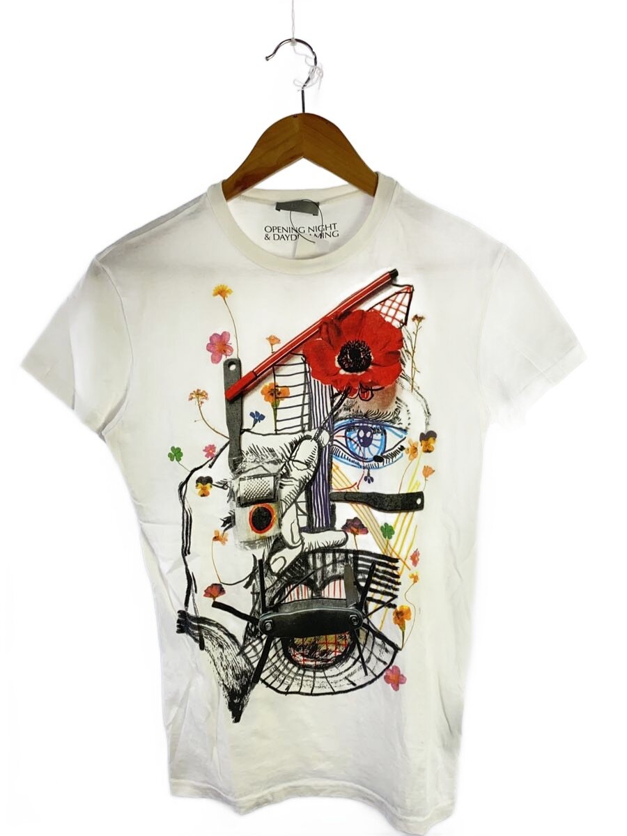 【中古】Dior HOMME◆ティーシャツ/XXS/綿織物/WHT/333j660i7711【メンズウェア】