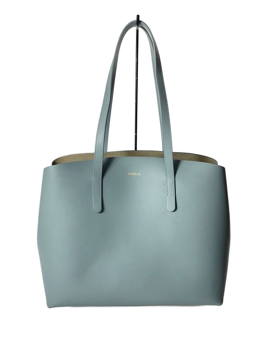 【中古】FURLA◆トートバッグ/レザー/BLU/無地【バッグ】｜2ｎｄ STREET 店 13,939円