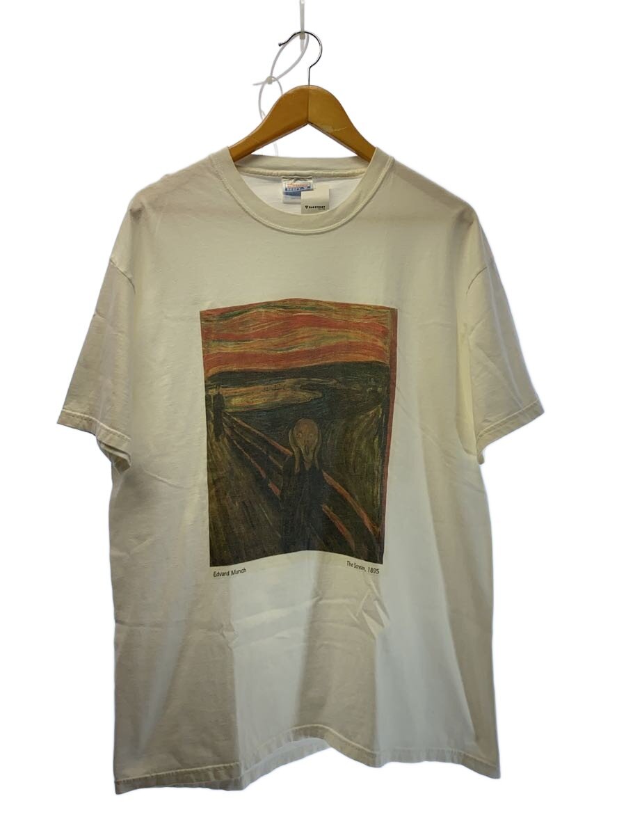 【中古】Hanes◆プルオーバー/L/綿織物/WHT/刷り上げる//【メンズウェア】