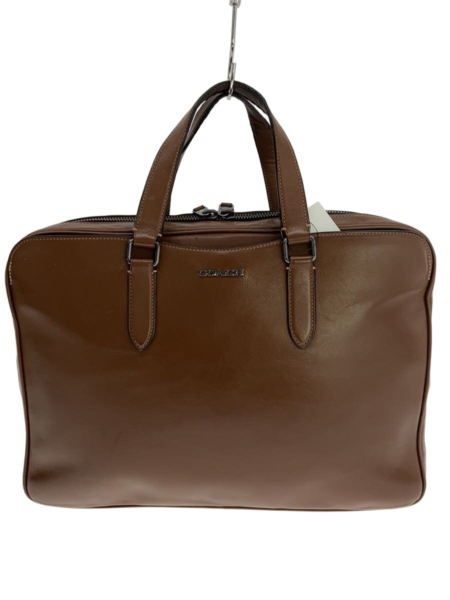 【中古】COACH◆ブリーフ入れもの/なめし革/BRW/無地/C8170【御徒面子】