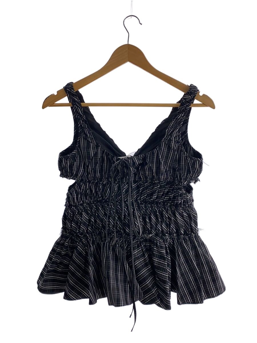 【中古】MAISON SPECIAL◆2way Shirring Taffeta Blouse/FREE/ポリエステル/BLK/総柄/212513152//【レディースお召しもの】