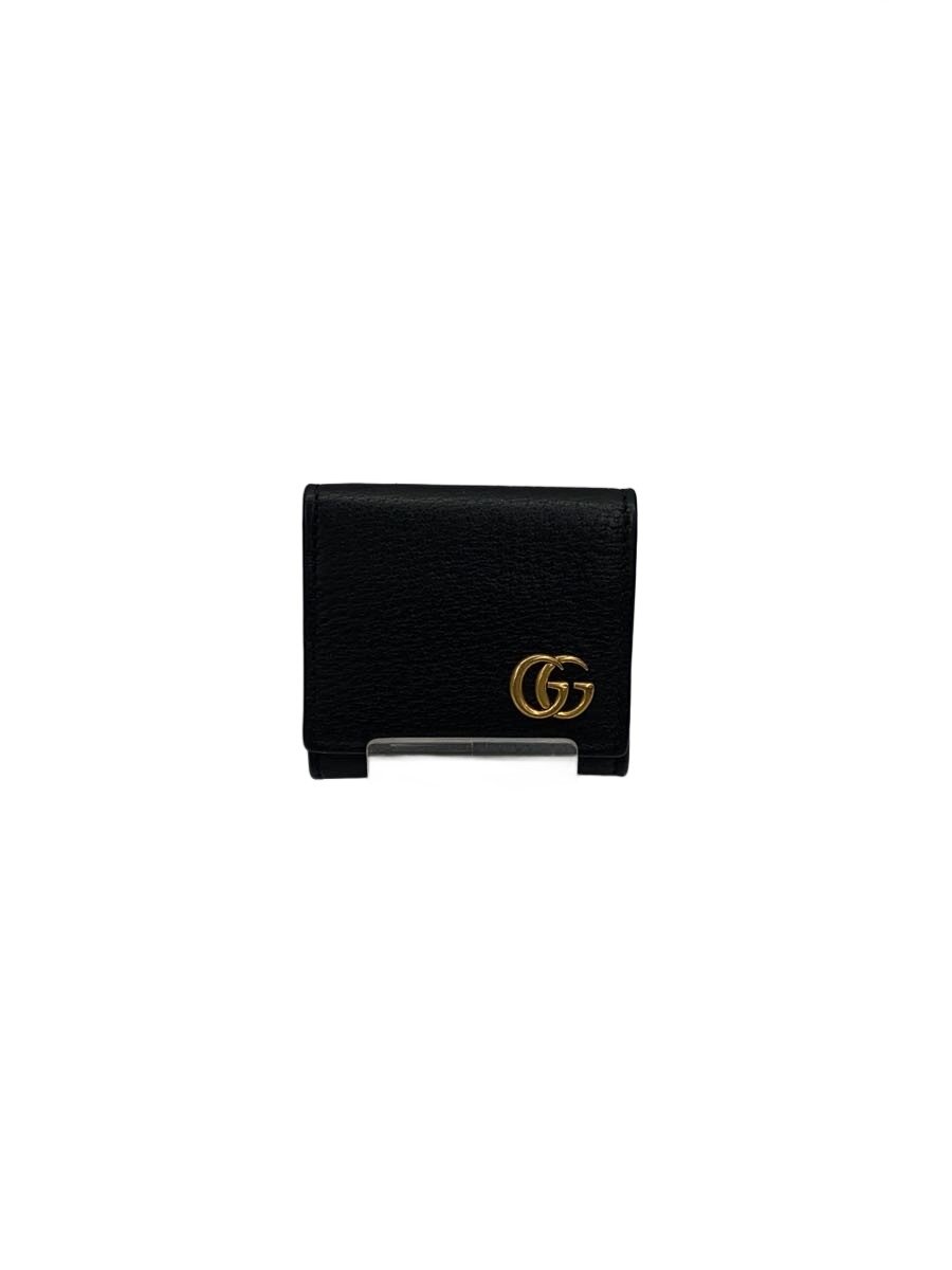 【中古】GUCCI◆コインケース/なめし革/BLK/無地/メンズ【服飾雑貨他】