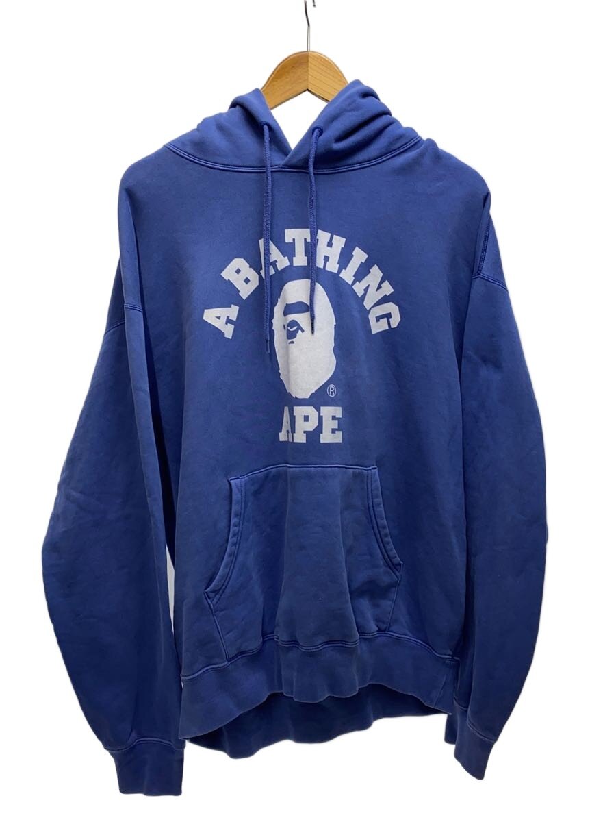 【中古】A BATHING APE◆パーカー/L/綿織物/BLU/001PPJ701010I【メンズウェア】