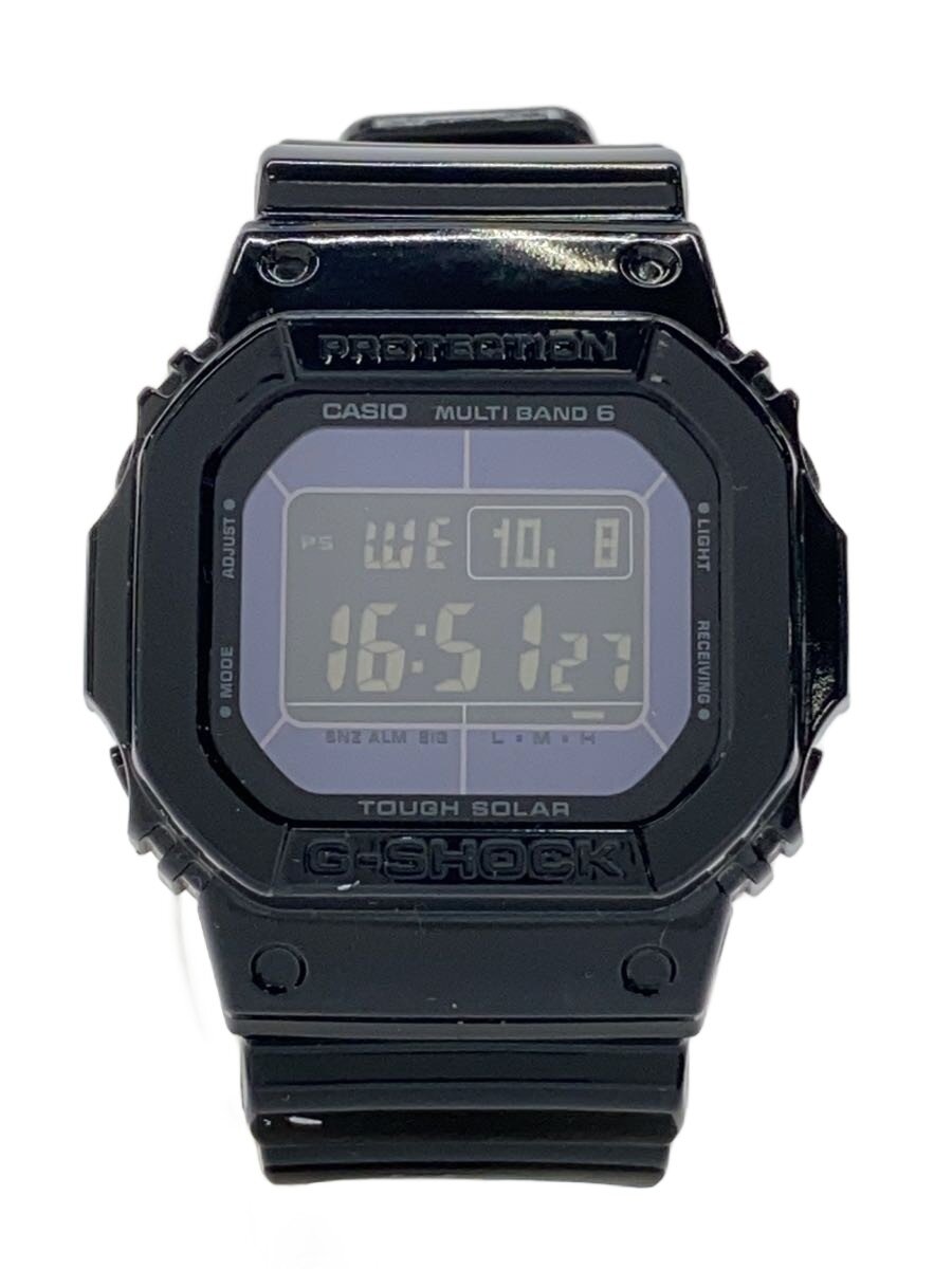 【中古】CASIO◆ソーラーウオッチ・G-SHOCK/デジタル/BLK/BLK【服飾雑貨他】