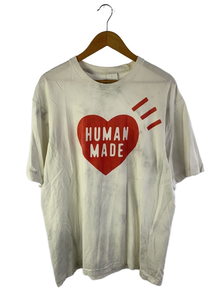 【中古】HUMAN MADE◆プルオーバー/XXL/綿織物/白いこと/刷り上げる【メンズウェア】
