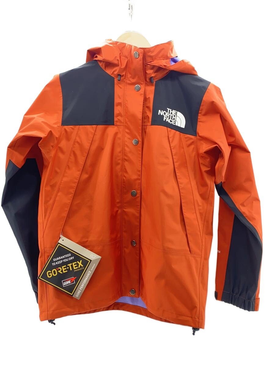 【中古】THE NORTH FACE◆MOUNTAIN RAINTEX JACKET/S/ナイロン/ORN/無地【レディースお召しもの】