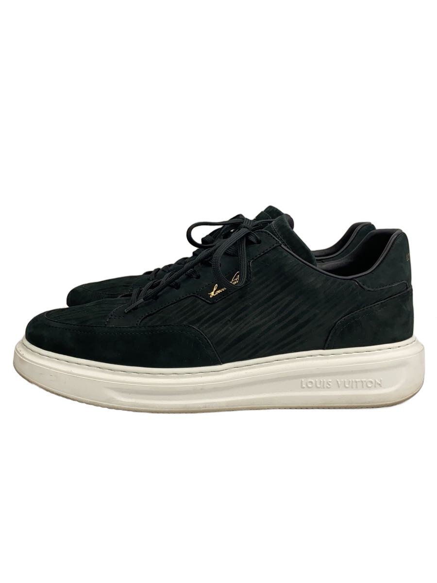 【中古】LOUIS VUITTON◆ローカットスニーカー/UK9/BLK/1AD9U0【シューズ】