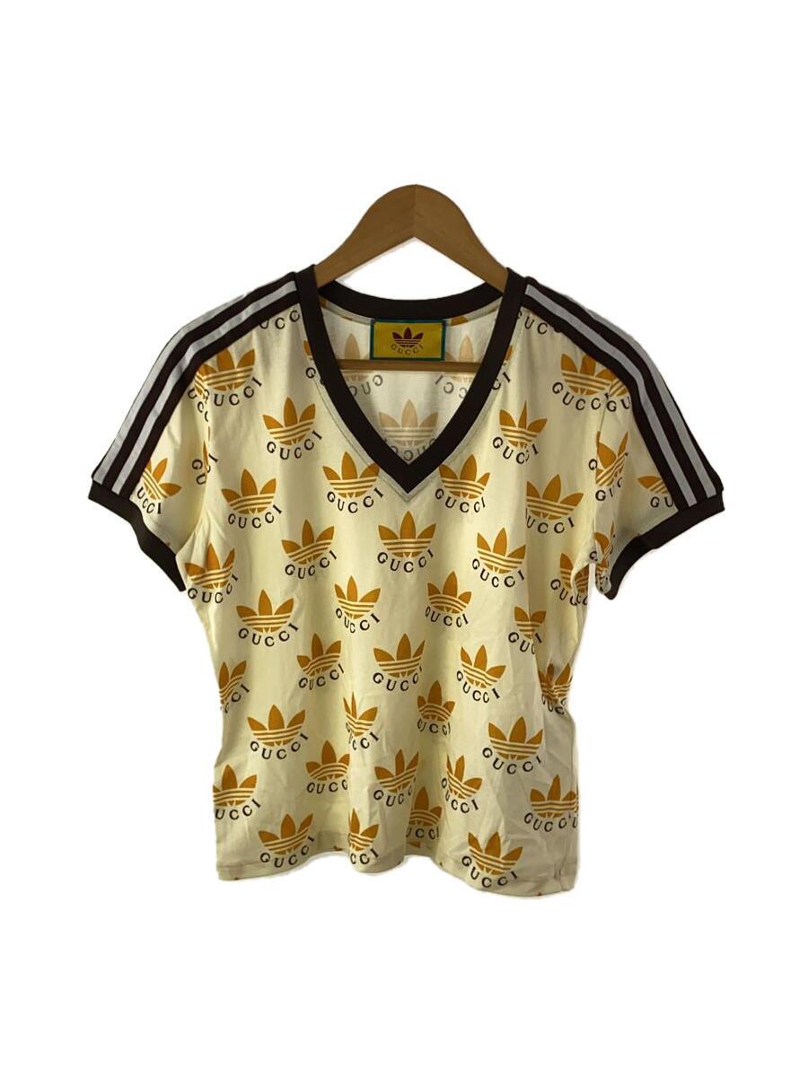 【中古】GUCCI◆ティーシャツ/L/綿織物/CRM/総柄/693539【レディース御召しもの】