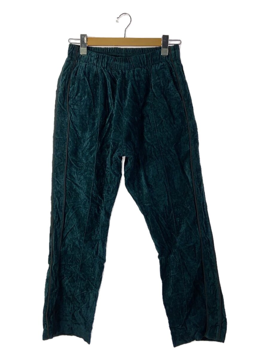 【中古】UNUSED◆VELOUR TRACK PANT/下つ方/3/綿織物/GRN/UW0980/天鵞絨/貨物自動車ズボン下【メンズウェア】