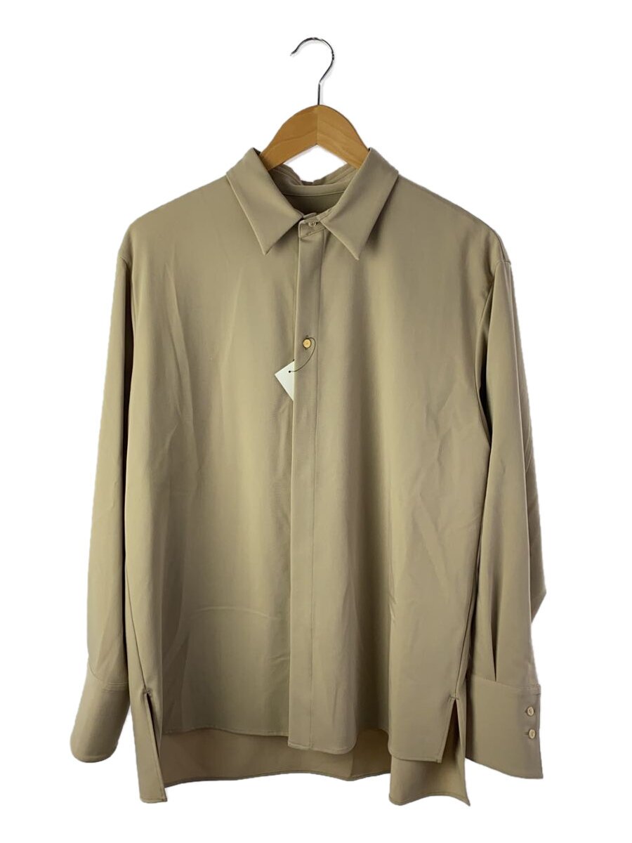 【中古】CULLNI◆スカーフシャツ/長袖シャツ/1/ポリエステル/BEG/無地/21-AW-013【メンズウェア】｜2ｎｄ STREET 店