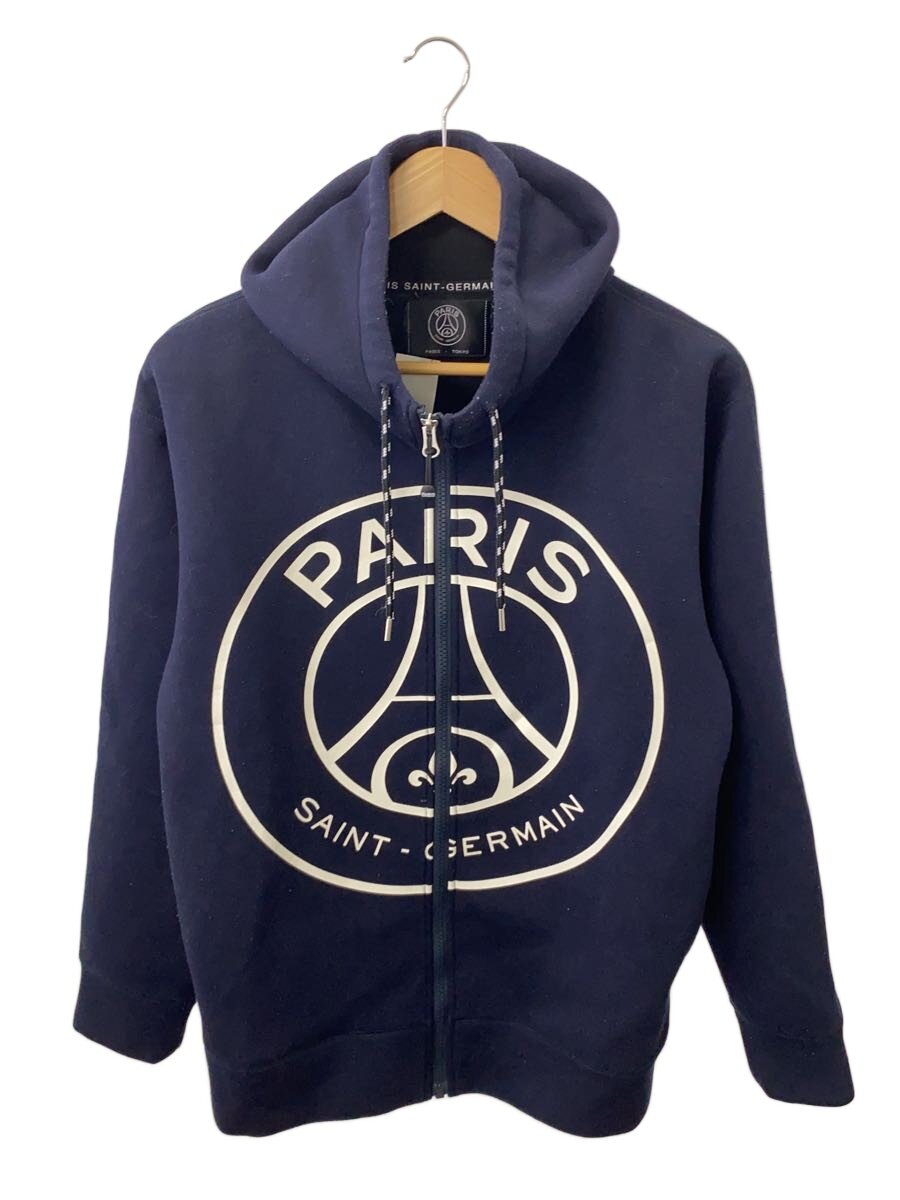 【中古】PARIS SAINT-GERMAIN◆ジップパーカー/--/ポリエステル/NVY/20-070-340-0001-1-0【メンズウェア】