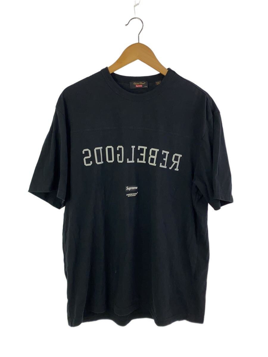 【中古】Supreme◆23ss/Football Top Tee/ティーシャツ/L/綿織物/BLK/無地//【メンズウェア】