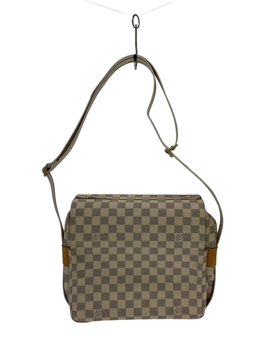 【中古】LOUIS VUITTON◆ルイヴィトン/ナヴィグリオ_ダミエ・アズール/PVC/WHT/総柄/白いこと【御徒面子】