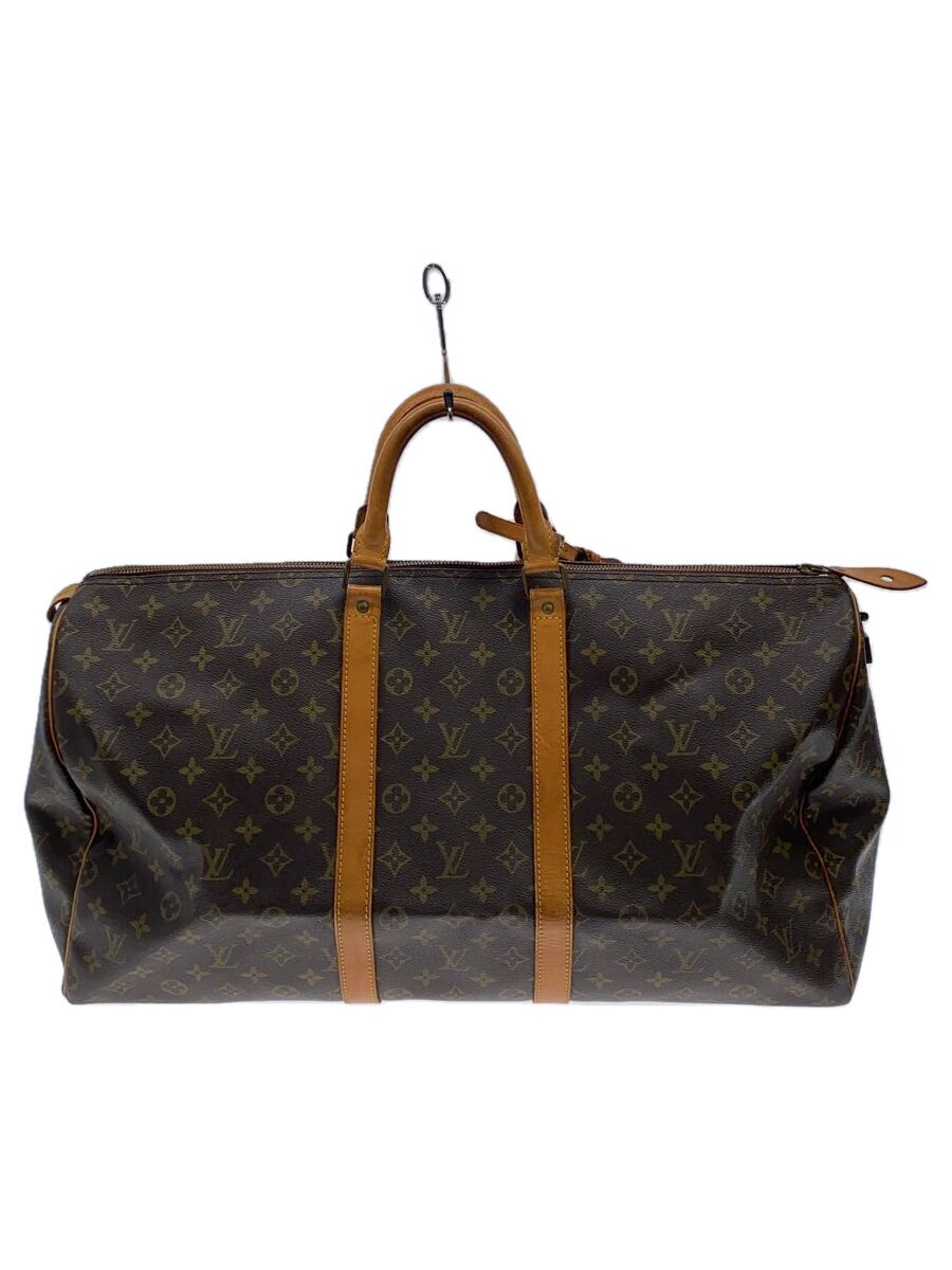 【中古】LOUIS VUITTON◆キーポル55_モノグラム・帆布/PVC/BRW【御徒面子】