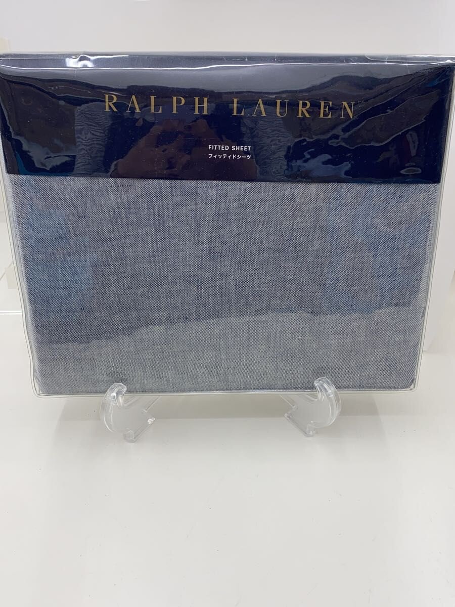 【中古】RALPH LAUREN◆フィッティドシーツ/ブルー/140*200*40//【インテリア小物・日用雑貨】