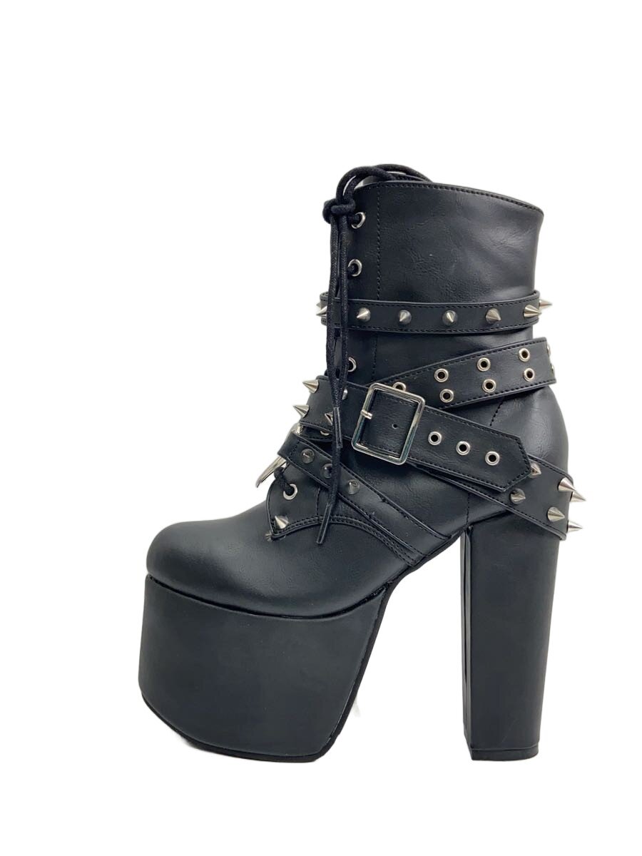 【中古】Demonia◆ブーツ/UK7/BLK【シューズ】