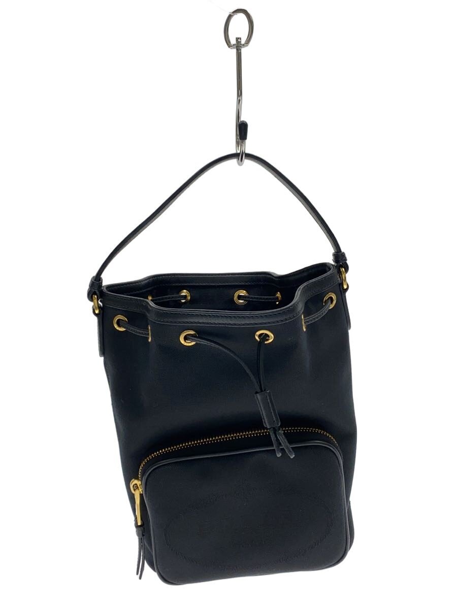 【中古】PRADA◆ハンドバッグ[仕入]/キャンバス/BLK/無地//【バッグ】｜2ｎｄ STREET 店