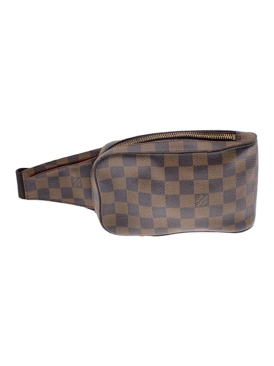 【中古】LOUIS VUITTON◆ジェロニモス_ダミエ・エベヌ_BRW/PVC/BRW【御徒面子】