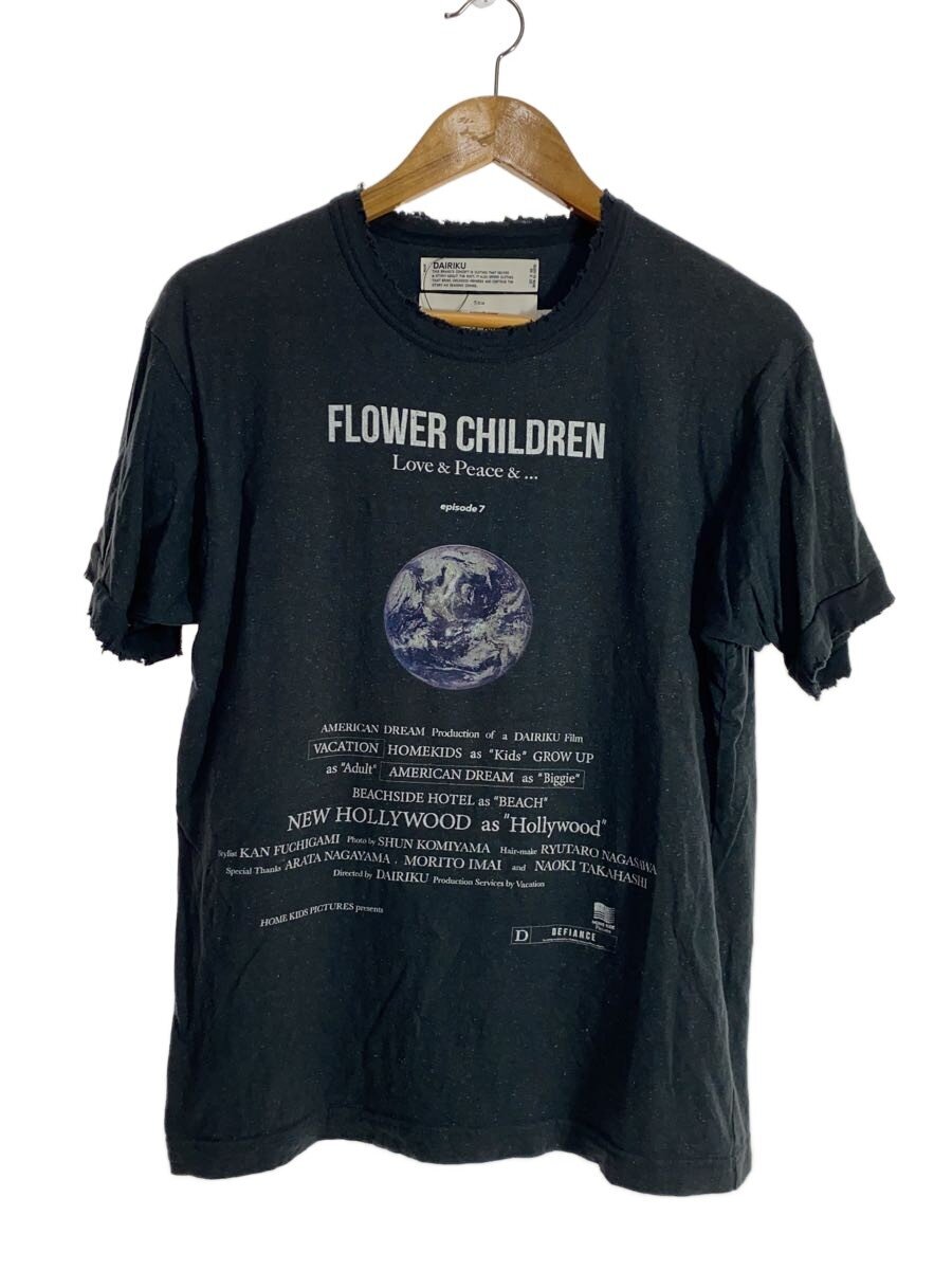 【中古】DAIRIKU◆21SS C-9/Earth Thrift Trim TEE/Tシャツ/M/コットン/BLK/プリント【メンズウェア】｜2ｎｄ STREET 店