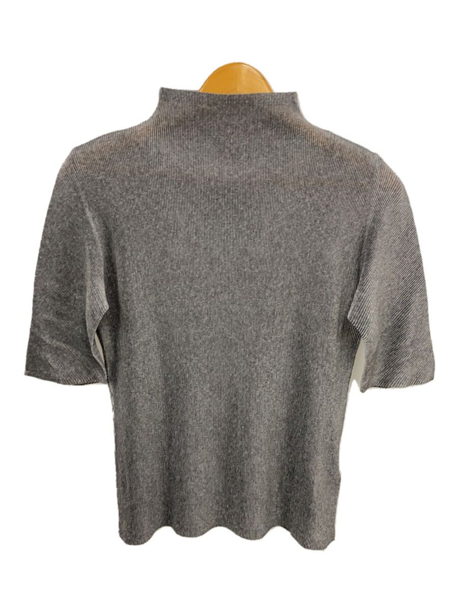 【中古】PLEATS PLEASE ISSEY MIYAKE◆半袖カットソー/3/ポリエステル/GRY/無地/PP02FK113//【レディース御召しもの】