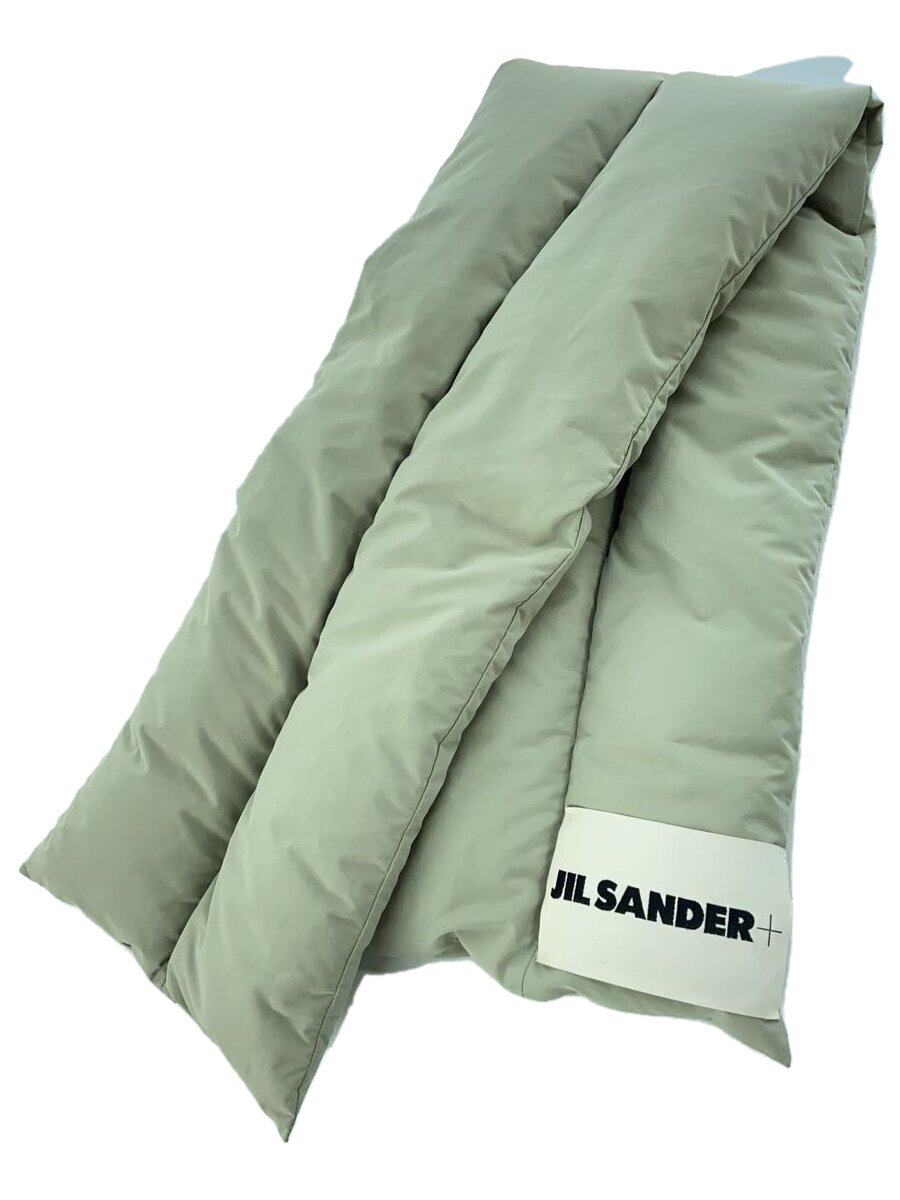 【中古】JIL SANDER◆えり巻き/ポリエステル/KHK/無地/メンズ【服飾雑貨他】