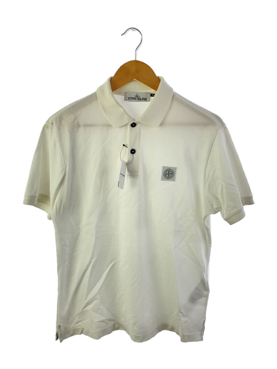 【中古】STONE ISLAND◆スポーツシャツ/--/綿織物/WHT/無地//【メンズウェア】