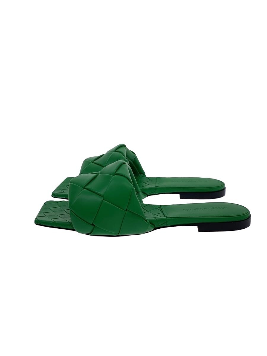 【中古】BOTTEGA VENETA◆リド/なめし革サンダル/ミュール/40/GRN/なめし革【シューズ】