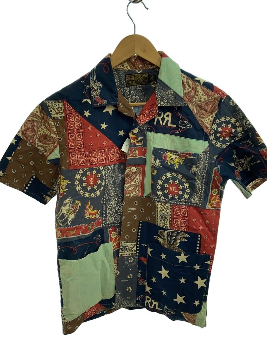【中古】RRL◆Limited Edition/パッチワーク/半袖プルオーバー/S/綿織物/マルチ色つや/782858314001【メンズウェア】