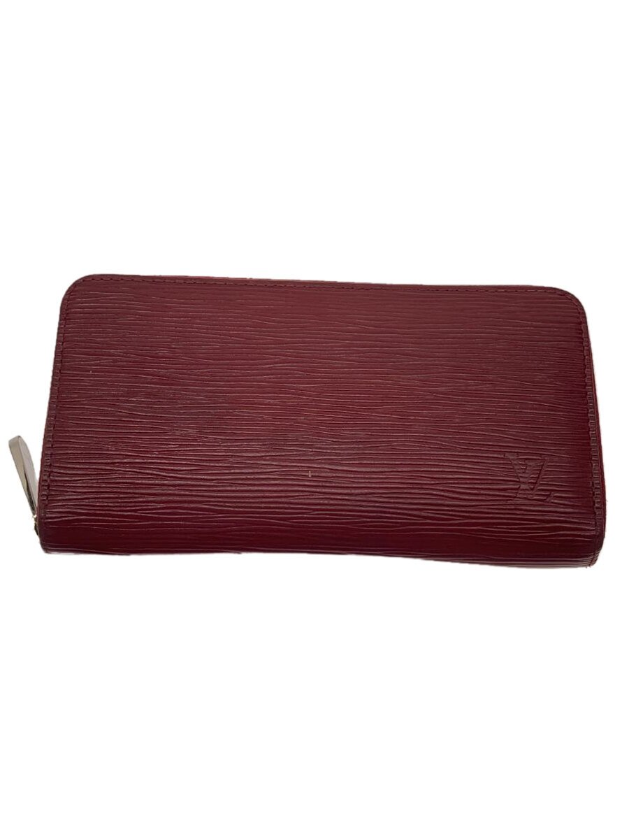 【中古】LOUIS VUITTON◆ジッピー・ウォレット_エピ_RED/なめし革/RED/レディース【服飾雑貨他】
