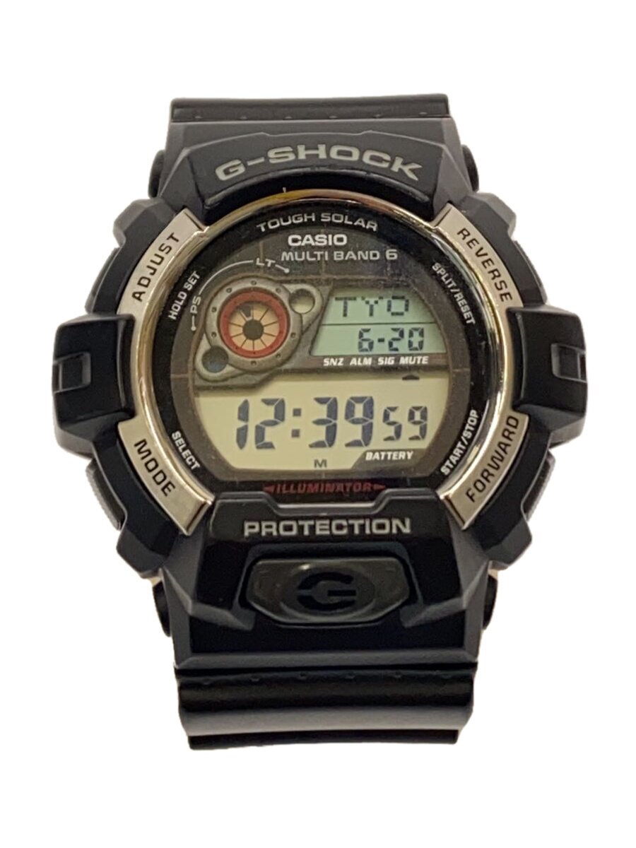 【中古】CASIO◆ソーラーウオッチ・G-SHOCK/デジタル/黒いこと【服飾雑貨他】
