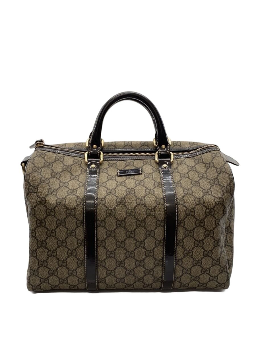 【中古】GUCCI◆ボストンバッグ_GG足し加える/PVC/BRW【御徒面子】