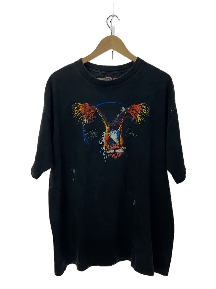 【中古】HARLEY DAVIDSON◆2002年/OtLando/USA製/イーグル/プリント【メンズウェア】｜2ｎｄ STREET 店