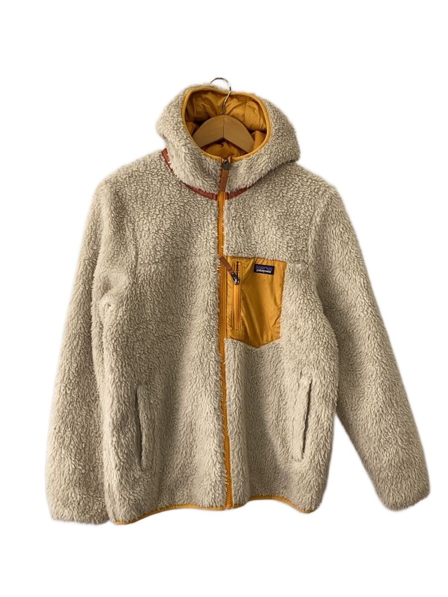 【中古】patagonia◆フリースジャケット/XXL/ポリエステル/IVO/無地/68095FA23【レディース御召しもの】