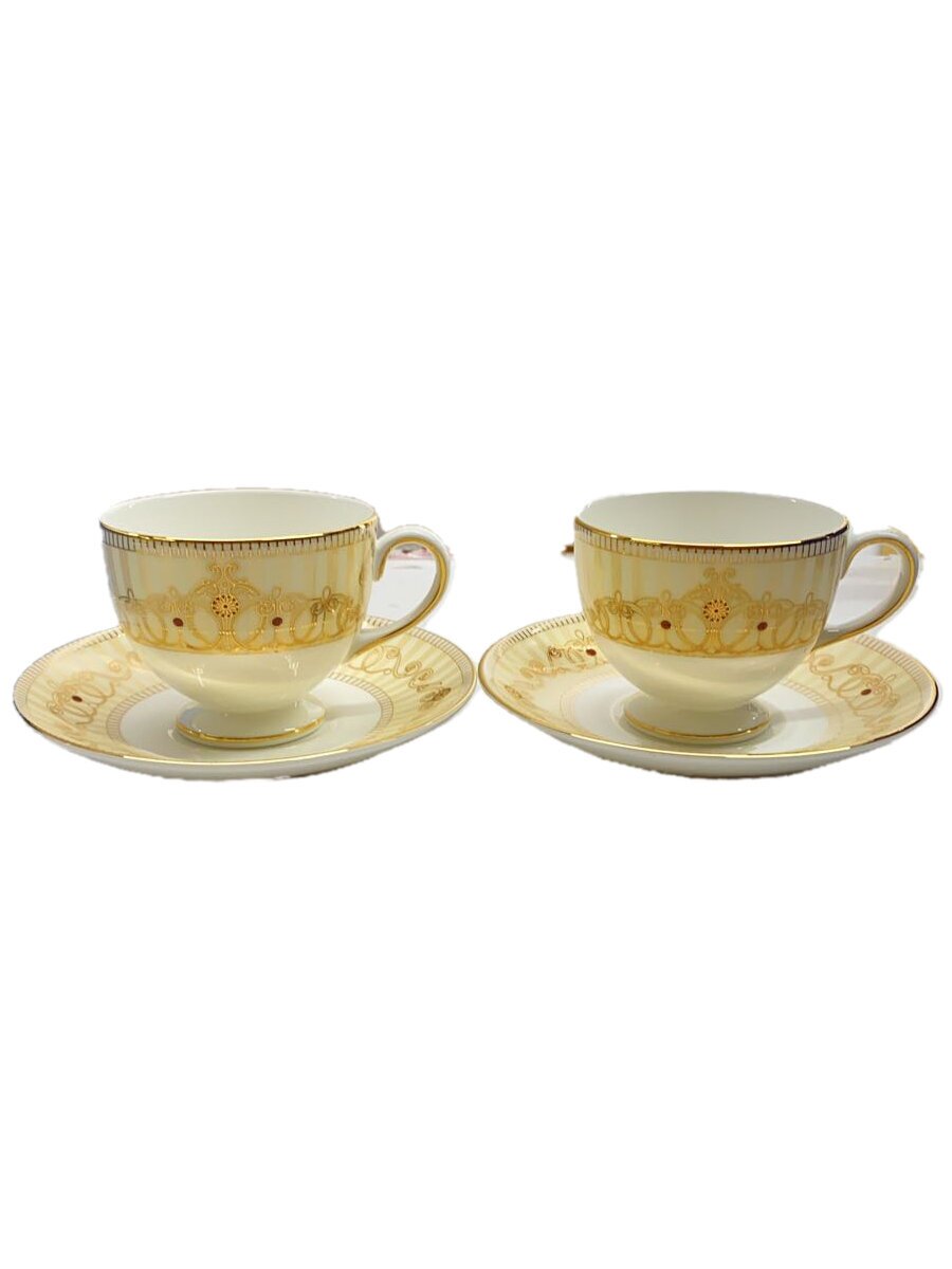 【中古】WEDGWOOD◆アレクサンドラ シャンパン/カップ&ソーサー/2点セット/GLD【キッチン用品】
