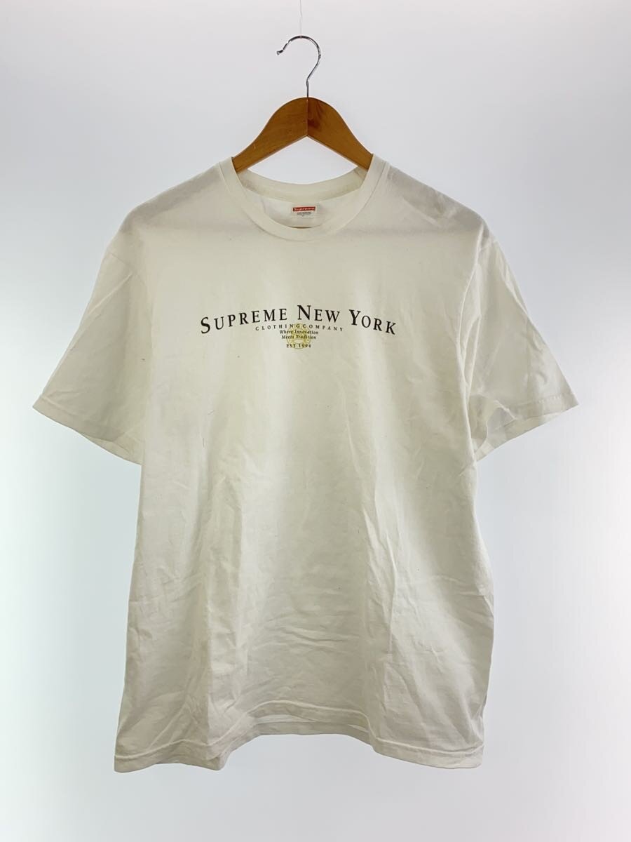 【中古】Supreme◆プルオーバー/L/綿織物/WHT/Trdition Tee【メンズウェア】