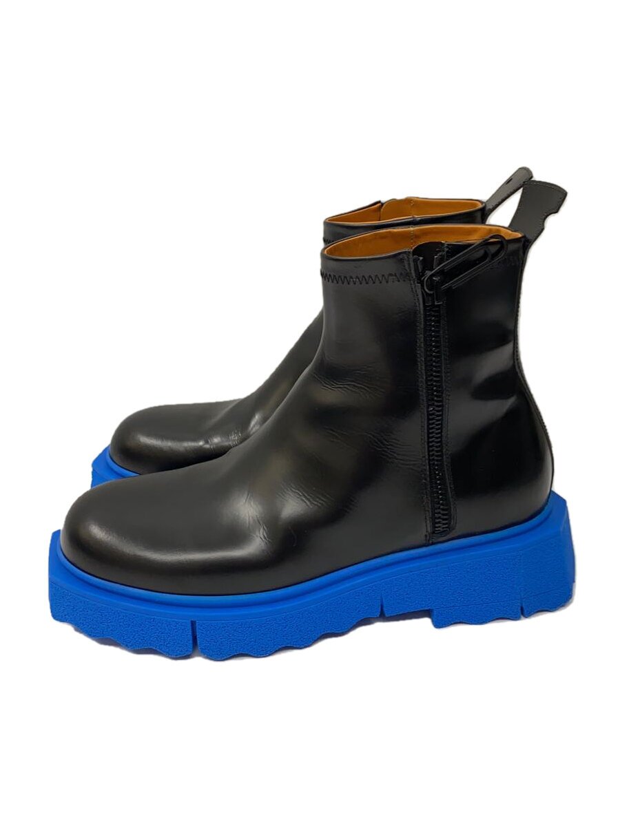 【中古】OFF-WHITE◆ブーツ/43/BLK/なめし革【シューズ】