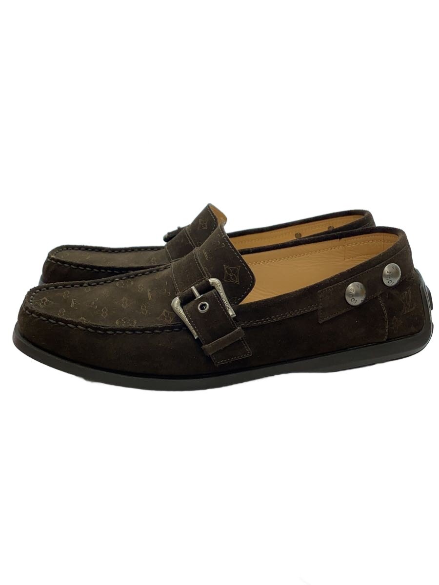 【中古】LOUIS VUITTON◆ローファー/UK6/BRW/スウェード【シューズ】|2nd STREET 店