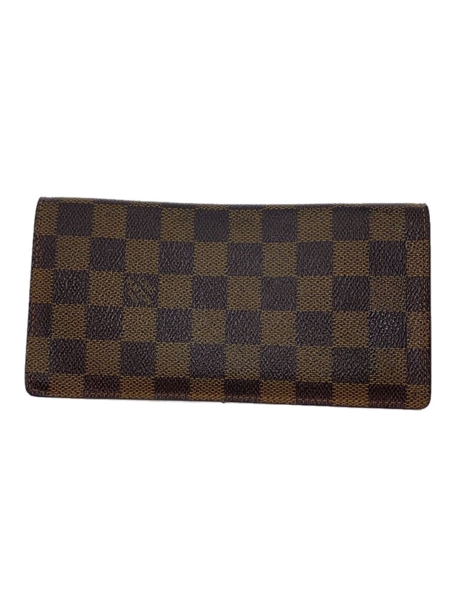 【中古】LOUIS VUITTON◆ポルト・フォイユ・ブラザ_ダミエ・エベヌ_BRW/PVC/BRW/レディース//【服飾雑貨他】｜2ｎｄ STREET 店
